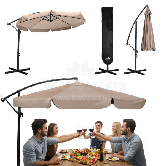 Kokkupandav aiavarju 8 segmenti 350 cm kattega Plonos PL-881