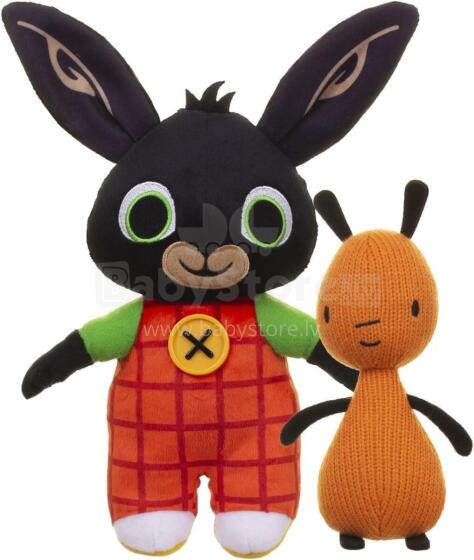 Bing ToyS and Flop Art.BNG43000  Kvaliteetne pehme plüüsist mänguasi Bing, 25 cm + Flop 19 cm
