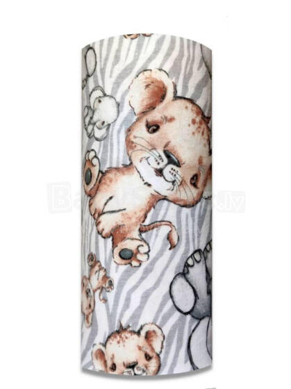 Mähkmed - 24953 - FLANELLTRÜKK - EGA - SAFARI - HALL - suurus 70x80 cm