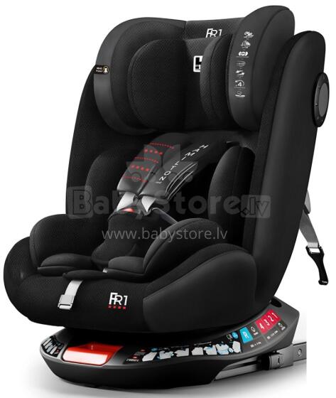 Aga Design Hamilton 360 Isofix Art.FR01 Diamond Black Laste turvatool 0-36 kg