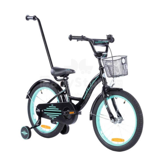Ratas - XXV - TOMABIKE 18" - PLATINUM - MUST / TÜRKISSININE