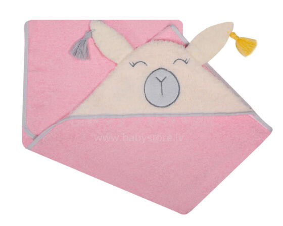 Vannikaane - 325 - TERRY - LOOMAD - suurus 100x100 - ROOSA