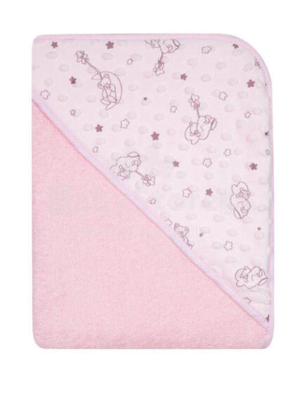Vannimiskate - 651 - TERRY - MINKY - suurus 100x100 - ROOSA