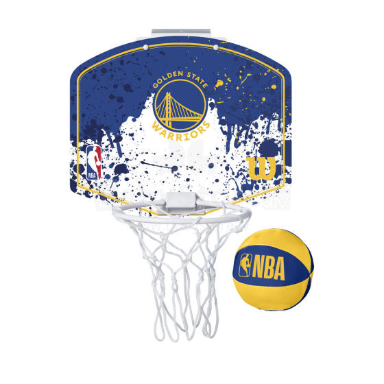 NBA MINI-HOOP GS WARRIORS korvpallivõrgu komplekt