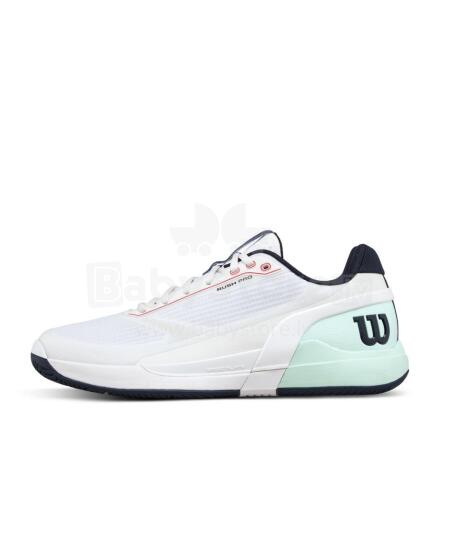 WILSON TENNISE KINGAD MEESTELE RUSH PRO 5 Valge / Lahe / Tulekahju Korall