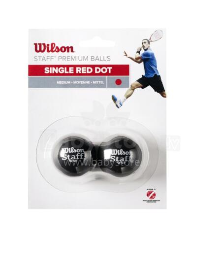 WILSON squash pallid STAFF 2-pakk - punane punkt