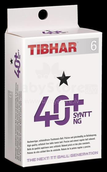 Lauatennisepallid TIBHAR 40+ SYNTT * Valge 6 tk.