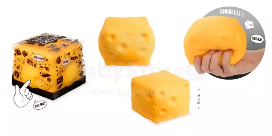 Bebe Basic Cheese Art.TH967770 Pigistatav mänguasi XXL - Juust