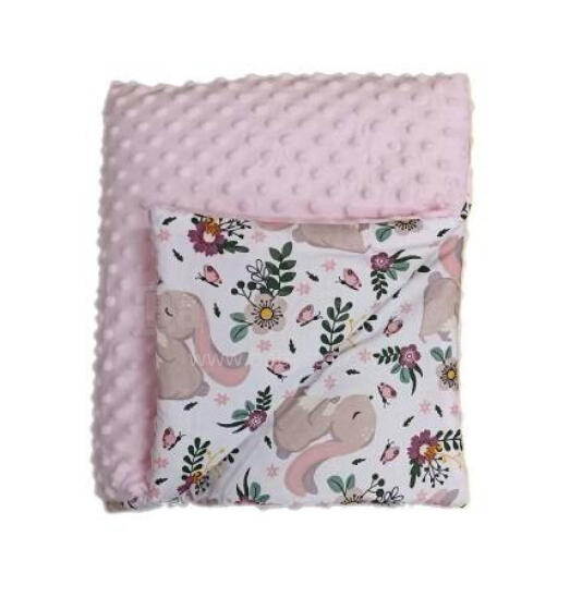 Tekik - 664- täidisega - MINKY / PUUVILL - suurus 75x90 - ROOSA