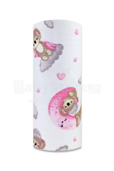Mähkmed - 13674 - TETRA PRINT - EGA - KOALA KUU PEAL - ROOSA - suurus 70x80 cm