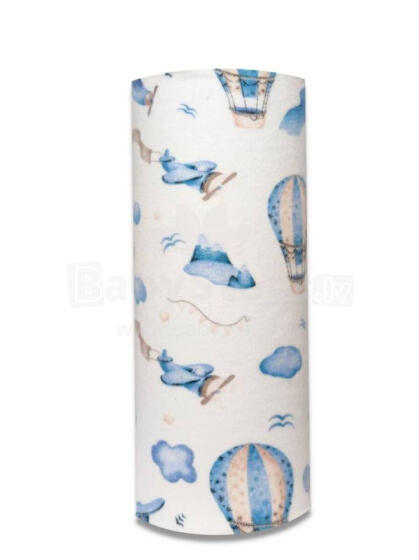 Mähkmed - 24830 - FLANELLTRÜKK - EGA - LOTNISKO - SININE - suurus 70x80 cm