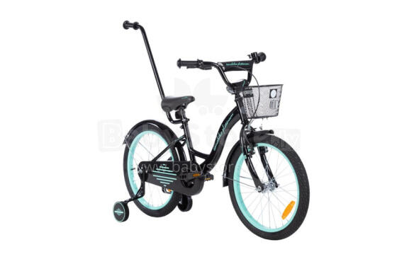 Ratas - XXV - TOMABIKE 20" - PLATINUM - MUST / TURKUS