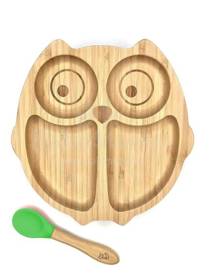 Bamboo Wood Plate Art.285595 Puidust taldrik iminapa ja lahtritega