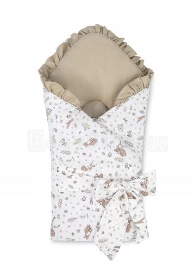 BABY WRAP COTTON FOREST BEIGE 75X75