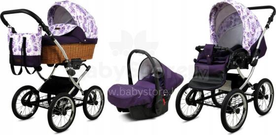 Babylux Classic Art.286134 Lilac Flowers  Klassikaline 3-ühes lapsevanker