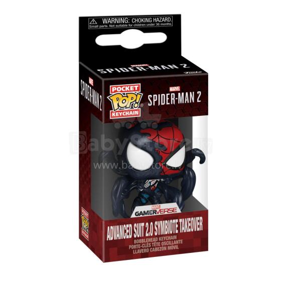 FUNKO POP! Keychain: Marvel: Spider-Man 2 - Advanced Suit 2.0 (Symbiote Takeover)