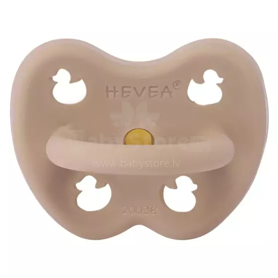 Hevea Natural Rubber Pacifier  Art.210831 Tan Beige  Natural Rubber Pacifier