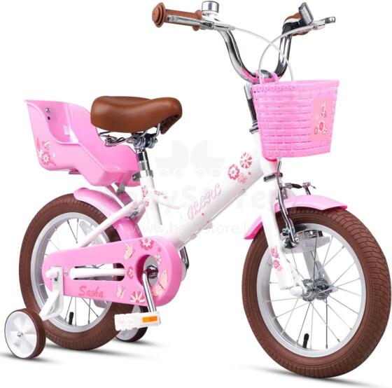 Glerc Kids Bike Wheels Collas 14'  Art.287152 White  Laste kaherattaline jalgratas lisaratastega