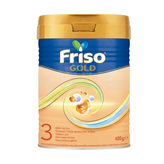 Frisolac® Gold 3 New Formula Art.287204 Piimavalem - dieettoit lastele vanuses 12+ kuud. 400g
