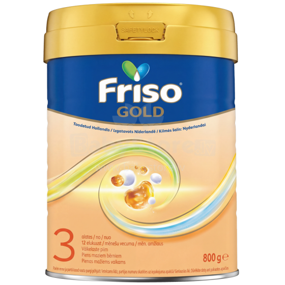 Frisolac® Gold 3 New Formula Art.287204 Piimavalem - dieettoit lastele vanuses 12+ kuud. 800g