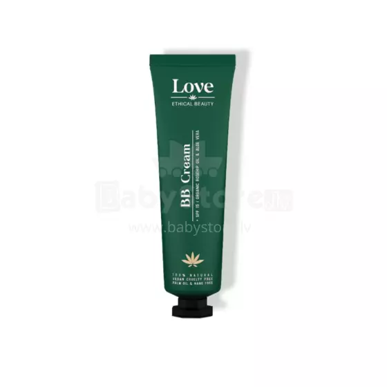 Love Ethical Beauty BB Cream Toon Medium SPF15 Art.287225  looduslik BB kreem SPF15, aloe vera ja kibuvitsaõliga, toon Medium, 1ml TESTER