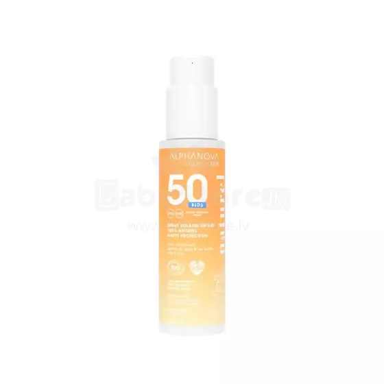 Alphanova Sun Art.287563 Sunscreen Spray for Kids, 100% Natural Mineral Filter, for Sensitive Skin, Vanilla Milkshake Scent, SPF50, 100g.