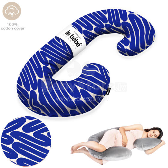 La Bebe™ Maternity Pillow Cotton Sì -Duo Art. 5-172 Wild Life. Multifunctional maternity pillow with memory foam filling