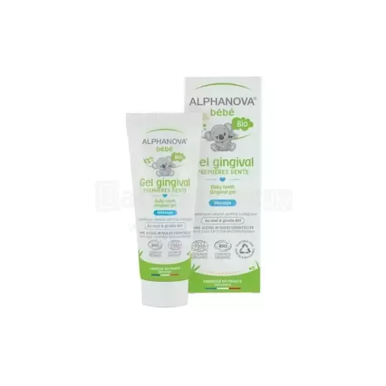 Alphanova Bebe Art.287574 orgaaniline igemegeel beebidele hammaste tuleku leevenduseks kummeli ja aloe veraga, 20 ml