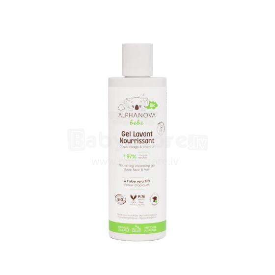 Alphanova Bebe Shower Gel Art.287576 niisutav lõhnavaba kehapesugeel kuivale ja atoopilisele nahale, 200ml