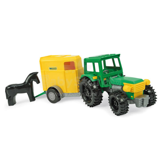 WADER 35023 Taluniku traktor hobuse haagisega karbis