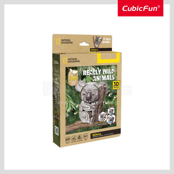 CUBICFUN NATIONAL GEOGRAPHIC 3D puzle Koala