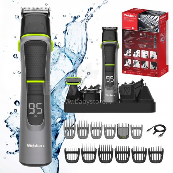 Meeste 14-in-1 juhtmeta trimmer näo ja keha jaoks – Webber GK1400