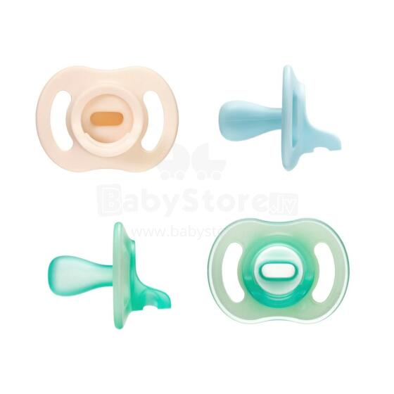Tommee Tippee Ultralight StayPut  Art.288169 Silicone pacifiers, 0-6 months, 4 pcs.