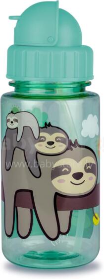 Tum Tum Watter Bottle Art.288460 Sloth Stanley Kaasaskantav joogitops kõrrega 400 ml.