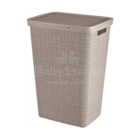 Pesukast džuut 58L 43x34x60cm beež
