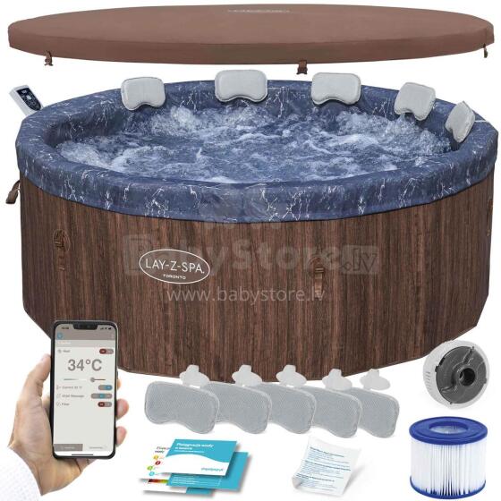 Käigukohandatav SPA Lay-Z Toronto 7-inimese hüdromassaaž WiFi Bestway 6001W