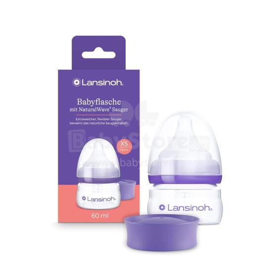 Lansinoh Baby Bottle with NaturalWave Teat XS Art.288855 Natural Wave pudel 60ml