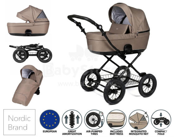 Tinynord Classic stroller set in Praline Art. 298920-298907