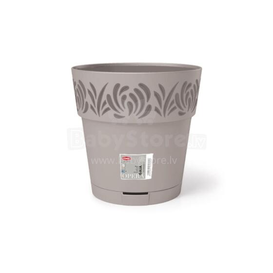 Lillepott alusega Gaia &Oslash;30x29cm helehall