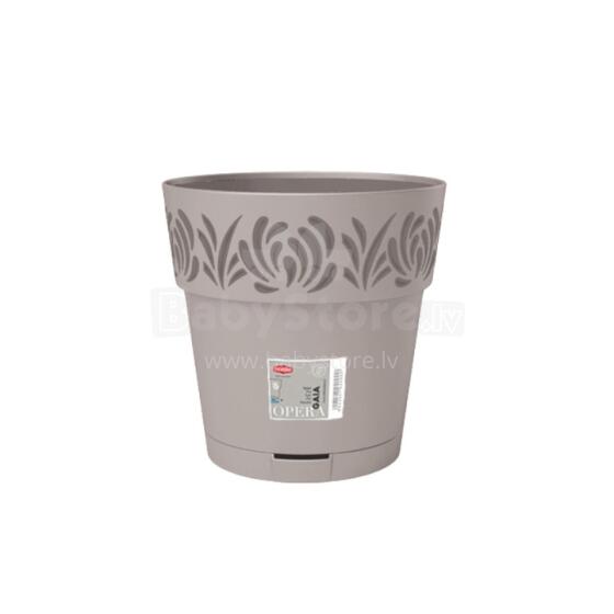 Lillepott alusega Gaia &Oslash;25x25cm helehall