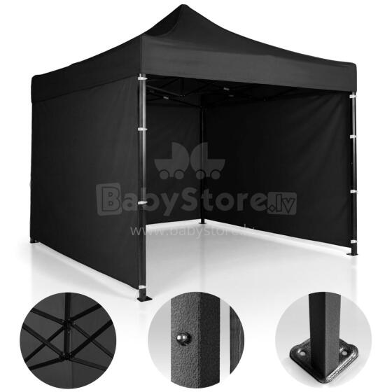 Aedpaviljon 3 seina 3 x 3m must Plonos