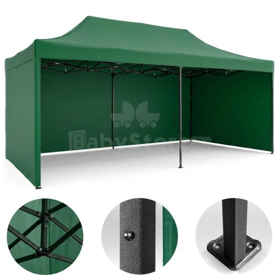 Aedpaviljon 3 seina 3 x 6m roheline Plonos