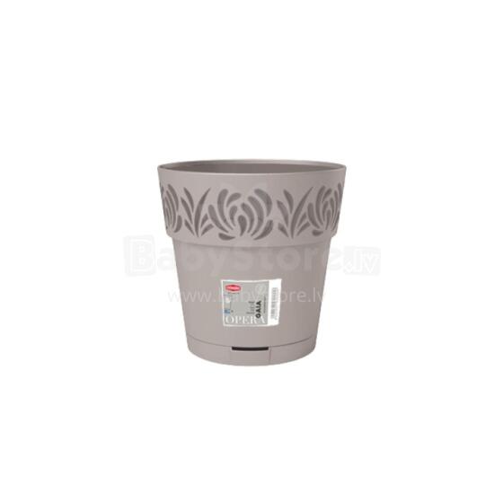 Lillepott alusega Gaia &Oslash;20x19cm helehall
