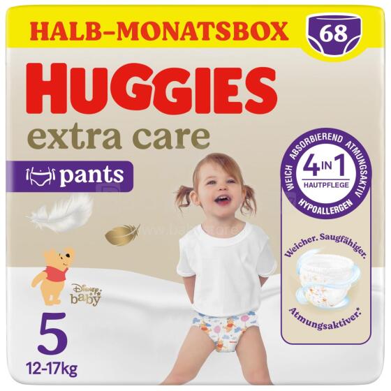 Huggies Baby Pants Extra Care Art.290210  Mähepüksid suurus 5, 68 tk.