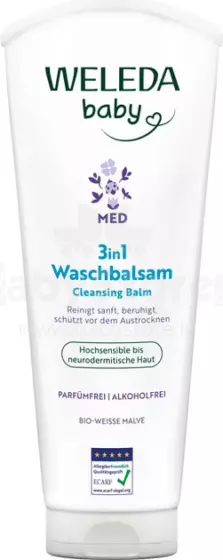 Weleda Washgel Art.9038 Althea 3 ühes juustele ja kehale mõeldud geelšampoon 200ml