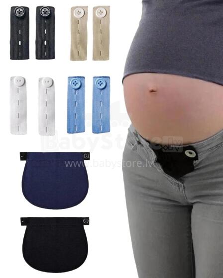 Kidsworld Waistband extensions Art.290387 Komplektis 10 reguleeritavat nööpidega vööpikendust, mis sobivad nii meestele kui ka naistele.