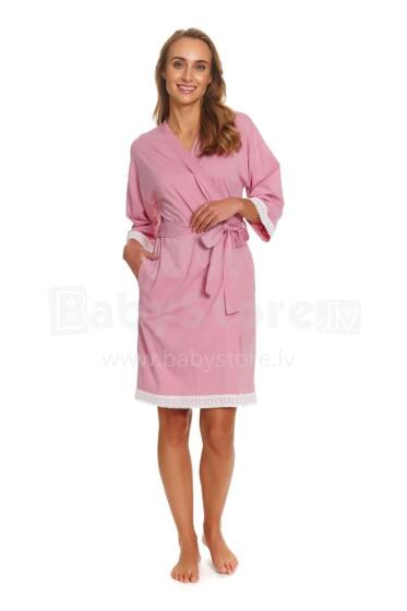 Dobranocka Art.SWW.7461.BLUSH_ROSE Puuvillane hommikumantel rasedatele naistele