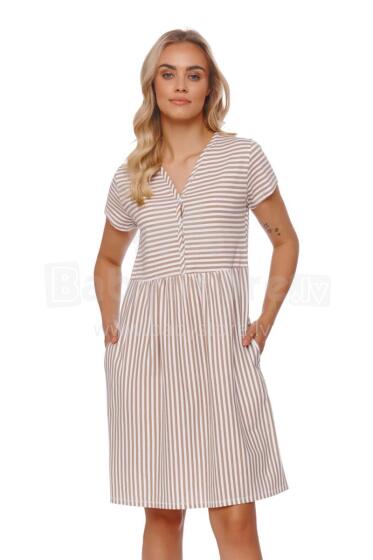 Doctornap  Cotton Night Dress Art.TCB.9928.STRIPES Cotton nightgown for pregnant/nursing