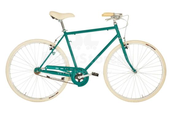 Vīriešu Retro Pilsētas Velosipēds 28 L’EGO, smaragda zaļš