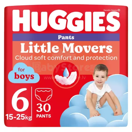 Huggies Pants D S6 Boy Art.290781 Beebimähkmed 15-25 kg, 30 tk.